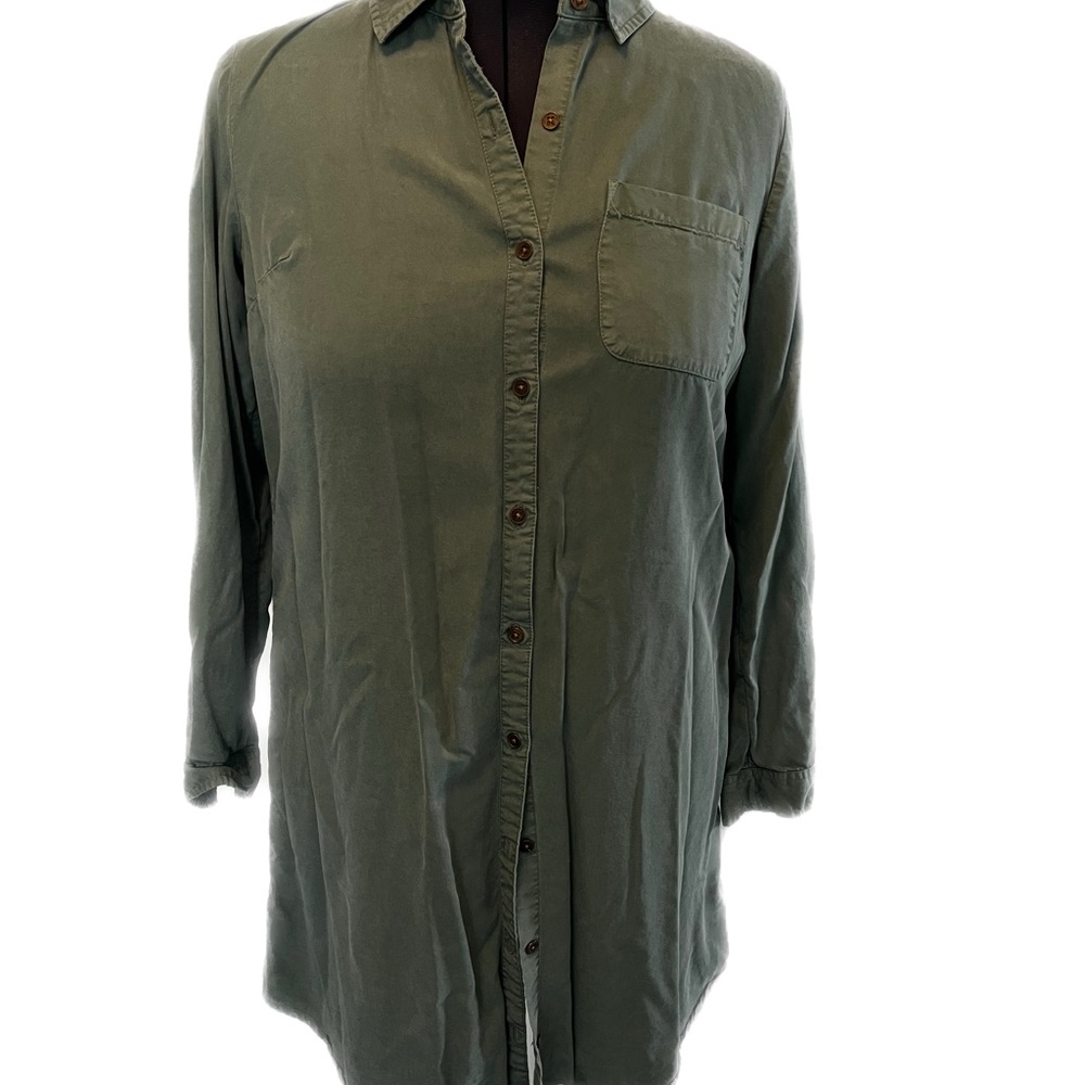 New Directions Olive Green Dress